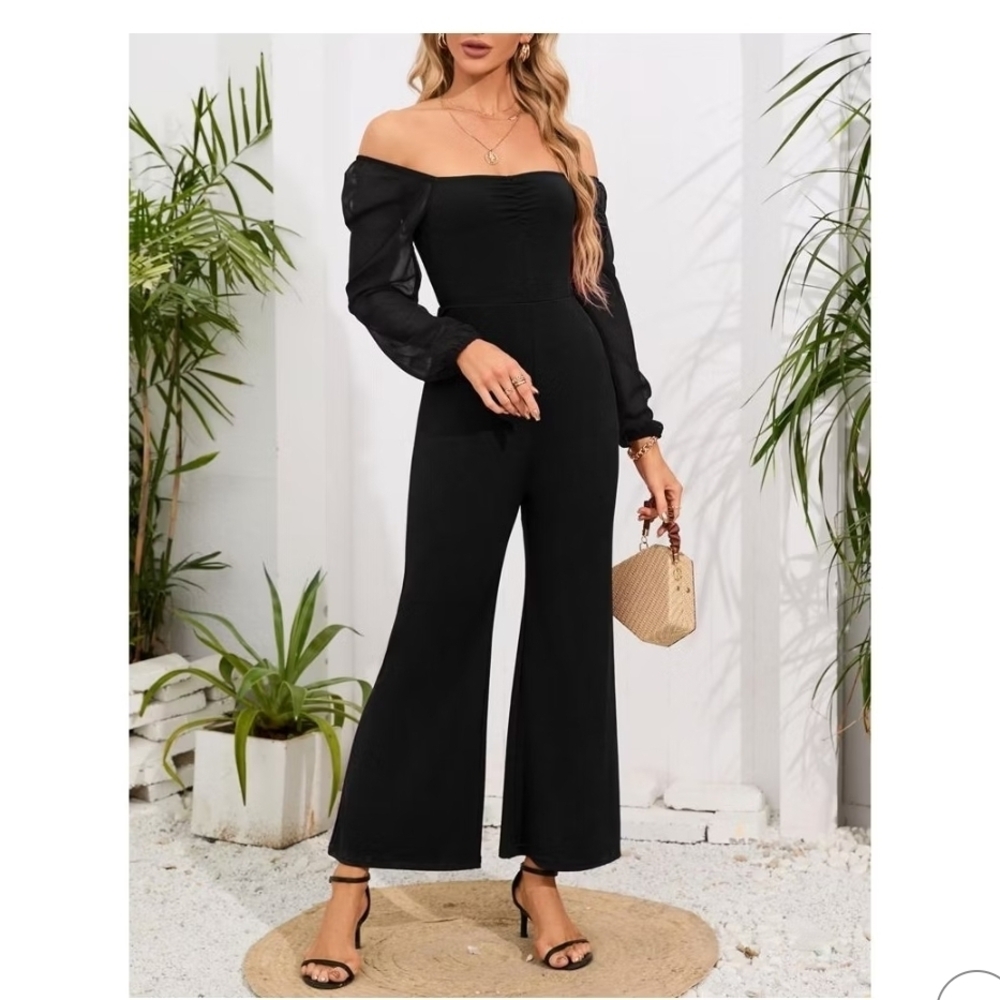 Cupshe Women's High Waist Wide Leg Jumpsuit - Picture 2 of 6